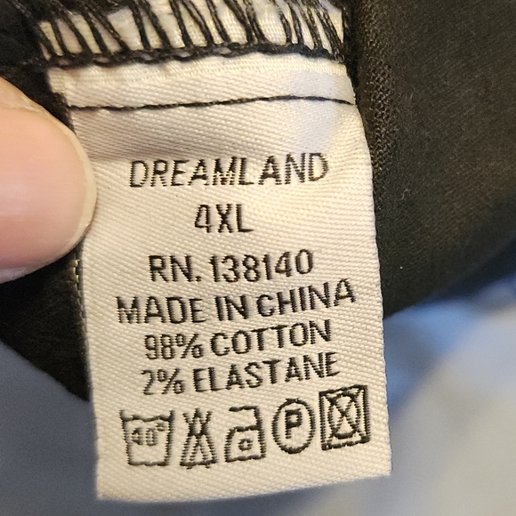 DREAMLAND WAR DUB PLAID/DENIM SHIRT BUTTON  BLACK/GRY PLAID SHACKET MENS 4XL NWT - Picture 6 of 15